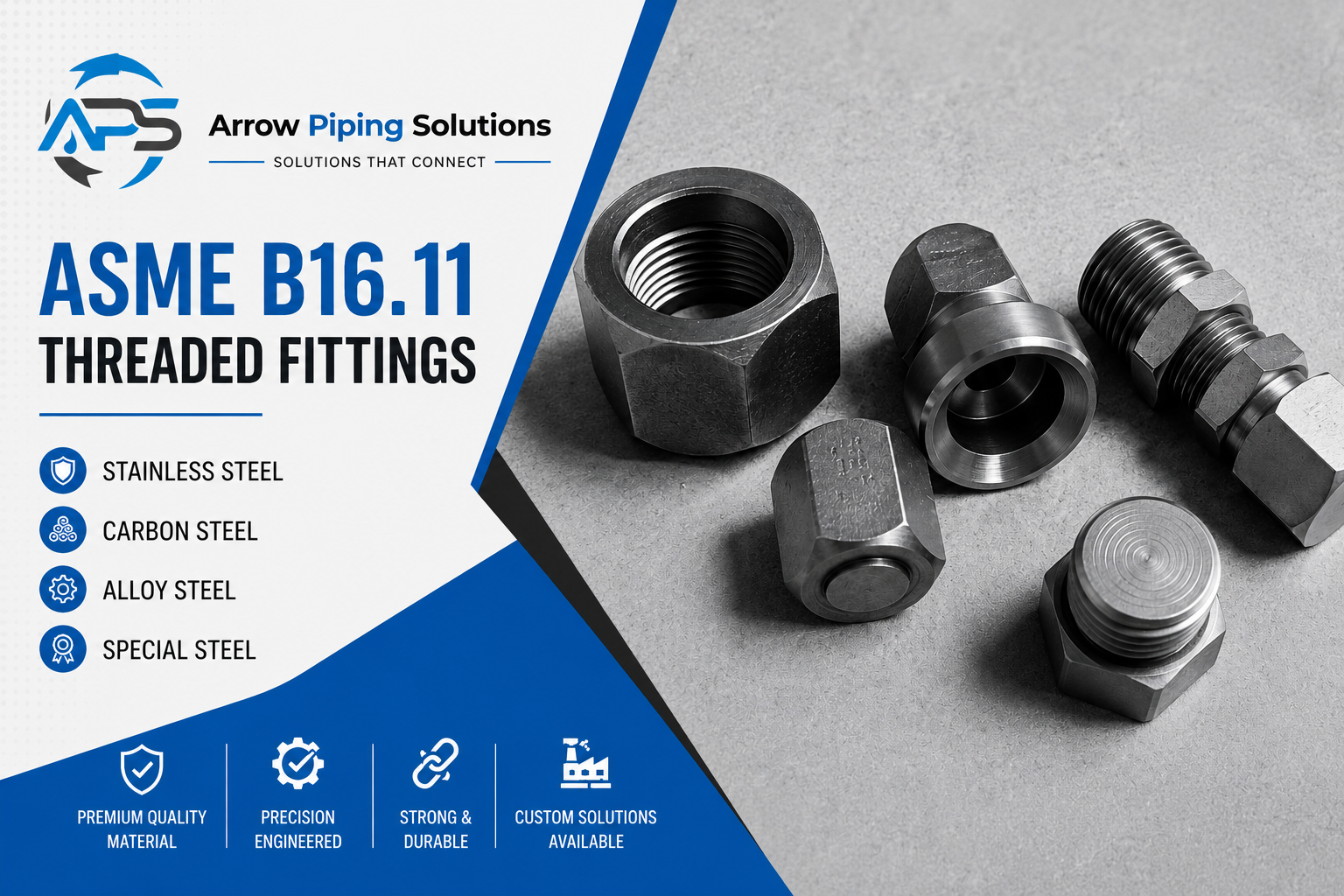 ASME B16.11 45 Degree Threaded Elbow